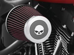 SCREAMIN' EAGLE HEAVY BREATHER DECORATIVE<br />ENDCAP - WILLIE G SKULL 28720-10