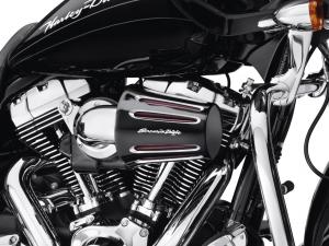 SCREAMIN' EAGLE® HEAVY BREATHER FILTERDECKEL - TEARDROP - Cut Back schwarzglänzend  - Seiten-Logo_1