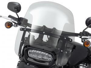 WIND SPLITTER DETACHABLE COMPACT WINDSHIELD - 15" Light Smoke - Black 57400330