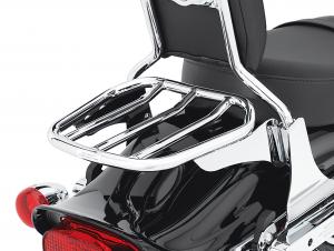 CUSTOM TAPERED SPORT LUGGAGE RACK* - Chrome - Fits '07-later FLSTF, FLSTFB, FLSTFBS, FLSTSB, FLSTSE 53953-06