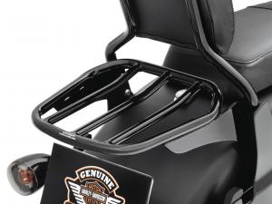 CUSTOM TAPERED SPORT LUGGAGE RACK* - Gloss Black - Fits '07-later FLSTF, FLSTFB, FLSTFBS, FLSTSB, FLSTSE 54263-10