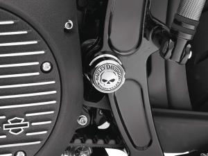 BOLZENABDECKUNGEN FÜR SCHWINGENACHSE - WILLIE G.® SKULL KOLLEKTION - Softail ab '08 47663-09