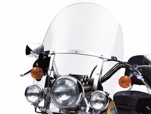 H-D® DETACHABLES" KING-SIZE WINDSCHUTZSCHEIBE FÜR FL SOFTAIL MODELLE - POLIERTE STREBEN - 21" Klar - FLSTC '86-'99, FLSTF 58240-95
