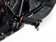ADVERSARY FUSSRASTEN - SCHWARZ MIT ORANGEFARBENEN HIGHLIGHTS - Fahrer 50502255