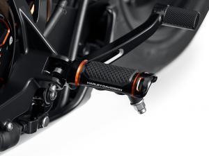 ADVERSARY FUSSRASTEN - SCHWARZ MIT ORANGEFARBENEN HIGHLIGHTS - Fahrer 50502255