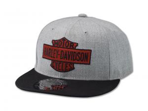 Bar & Shield Snapback Cap Grey Heather 97732-23VM