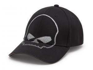 Baseballmütze "Willie G Skull Reflective Softail Stretch Fit" 97683-25VM