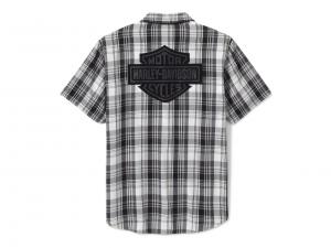 Hemd "Bar & Shield Plaid Grey"_1