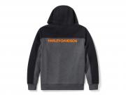 HOODIE-KNIT,DARK GREY/BLACK CL_1