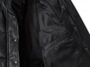 Jacke "Blacked Out Leather Puffer"_2