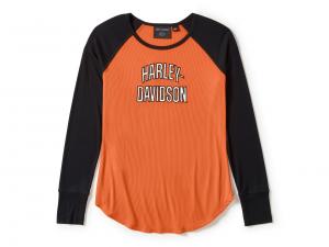 Longleeve "Essential Arched Font Long Sleeve Raglan Orange " 99298-25VW