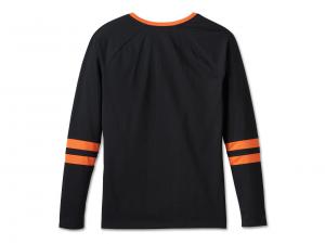 Longleeve "First-Class Long Sleeve Raglan Top Black"_1