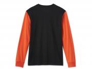 Longsleeve "Bar & Shield Raglan Black Orange"_1