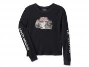 Longsleeve "Cowgirl Graphic Black" 96179-25VW