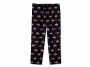 PAJAMA SET-KNIT/WOVEN,BLACK/PR_3