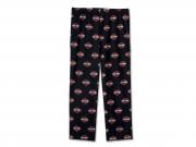 PAJAMA SET-KNIT/WOVEN,BLACK/PR_4