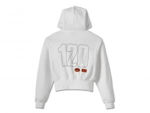 Pullover "120th Anniversary Zip Front Hoodie Bright White"_1