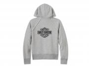 Pullover "Classic Bar & Shield Zip Front Hoodie Grey"_1