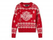 Pullover "Harley Holiday Xmas Sweater Red" 96831-25VW