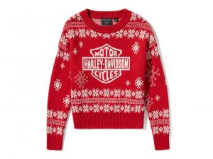 Pullover "Harley Holiday Xmas Sweater Red" 96831-25VW