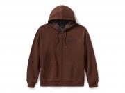Pullover "Plaid Lined Zip Hoodie Brown" 96784-25VM