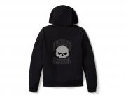 Pullover "Willie G Skull Full Zip Fleece Hoodie Black"_1