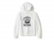 Pullover "Willie G Skull Full Zip Fleece Hoodie White"_1