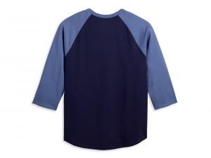 Shirt "Staple 3/4 Raglan Colorblocked Blue"_1