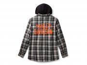 SHIRT-WOVEN,BLACK/GREY PLAID_1
