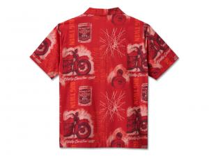 SHIRT-WOVEN,RED_1