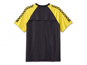 T-Shirt "Bar & Shield Raglan Short Sleeve Colorblocked Black"_1