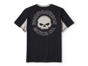 T-Shirt "Men's Willie G Skull Colorblock Short Sleeve Colorblock Black"_1