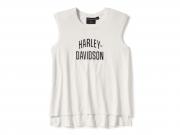 Tank-Top "Essential Arched Font Cap Sleeve White" 96442-25VW
