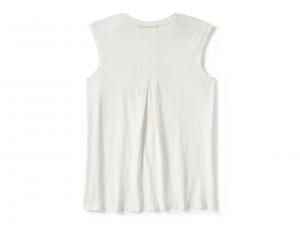 Tank-Top "Essential Arched Font Cap Sleeve White"_1