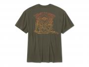 TEE-KNIT,ENGINE TWINS,GREEN 96748-26VM