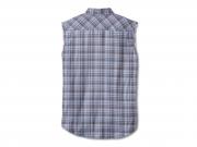 Weste "Bar & Shield Plaid Blowout Blue"_1