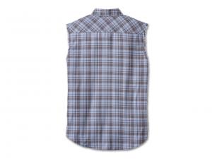 Weste "Bar & Shield Plaid Blowout Blue"_1
